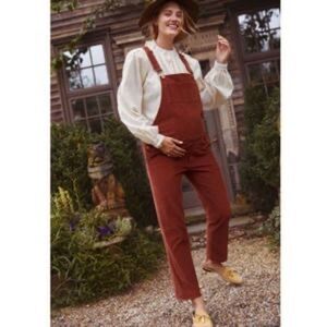Hatch The Cord Maternity Overalls Sahara Rust Size 1(S)‎